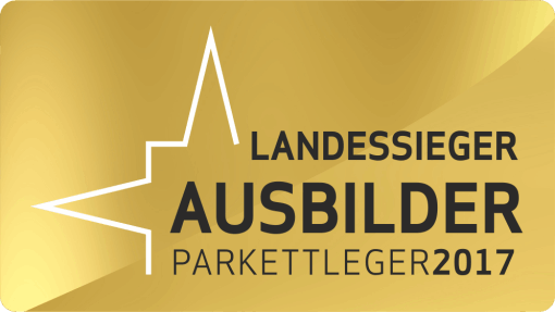 Auszeichnung Landessieger Ausbilder Parkettleger 2017